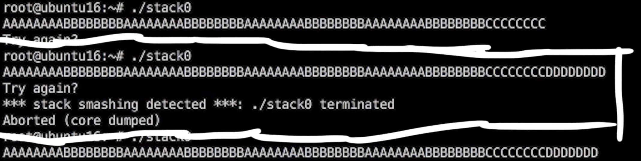 Stack Smashing Detected